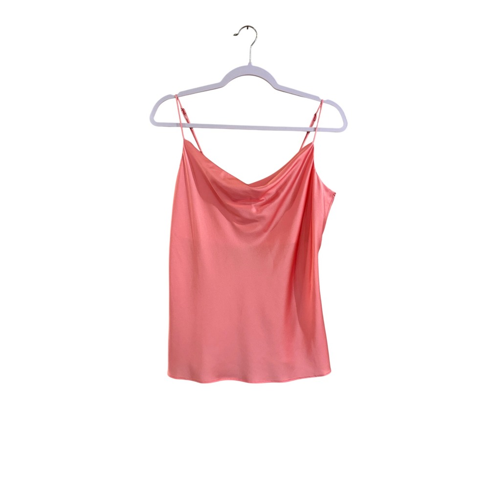 Antonio Melani Lila Charmeuse Cami Women M Taffy Pink Silk Satin Adjustable